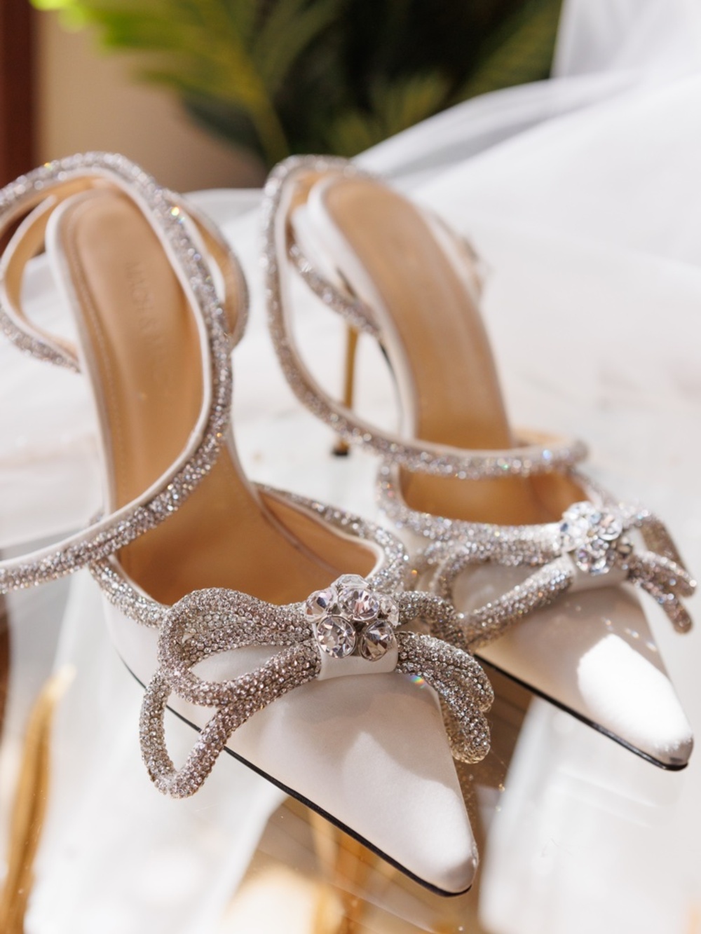 White Mach N Mach Heels
